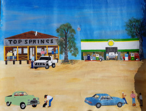 Philip, Victoria. Painting Peace at Top Springs - a memory